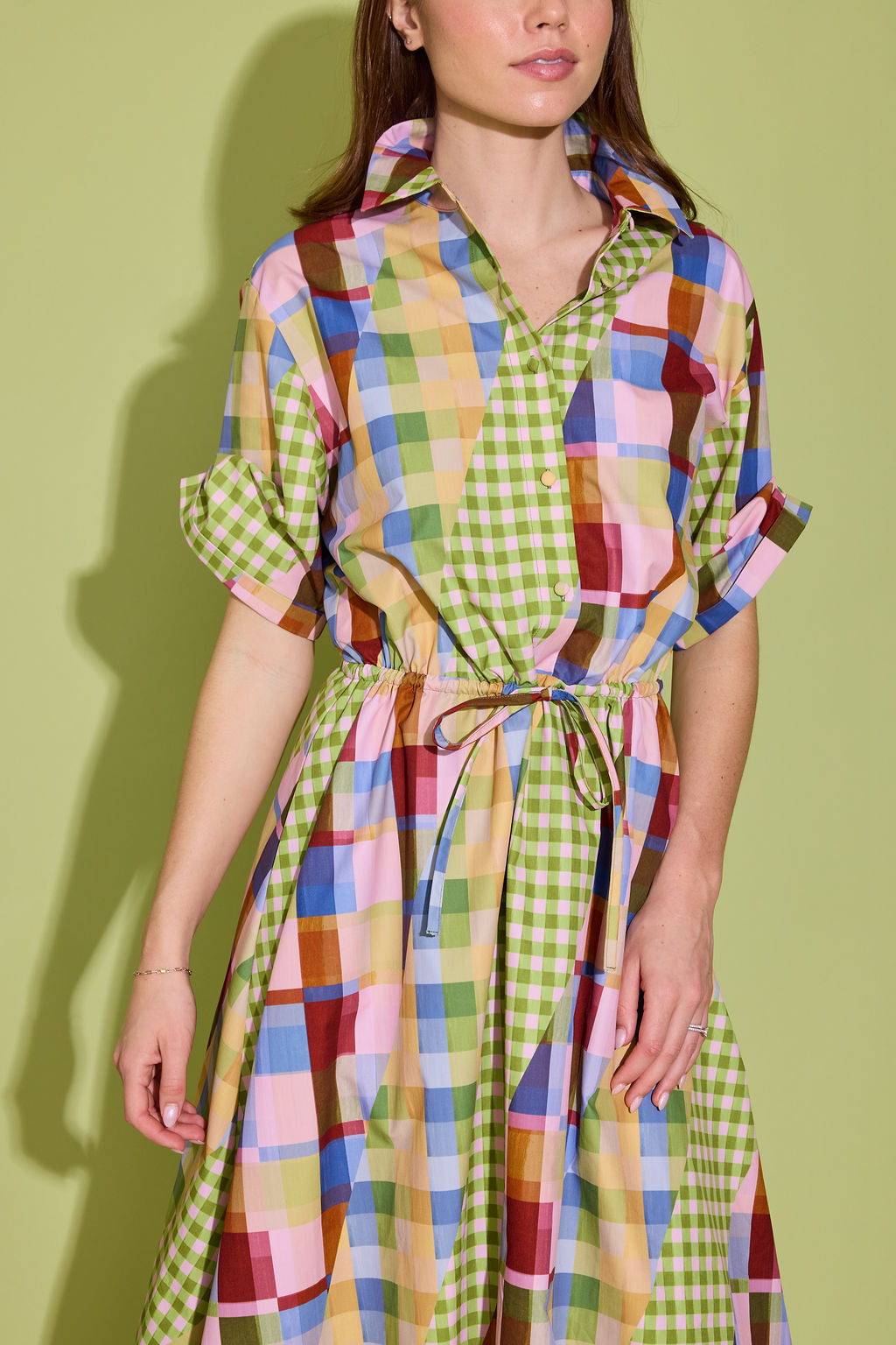 Kyra Dress - Diagonal Check