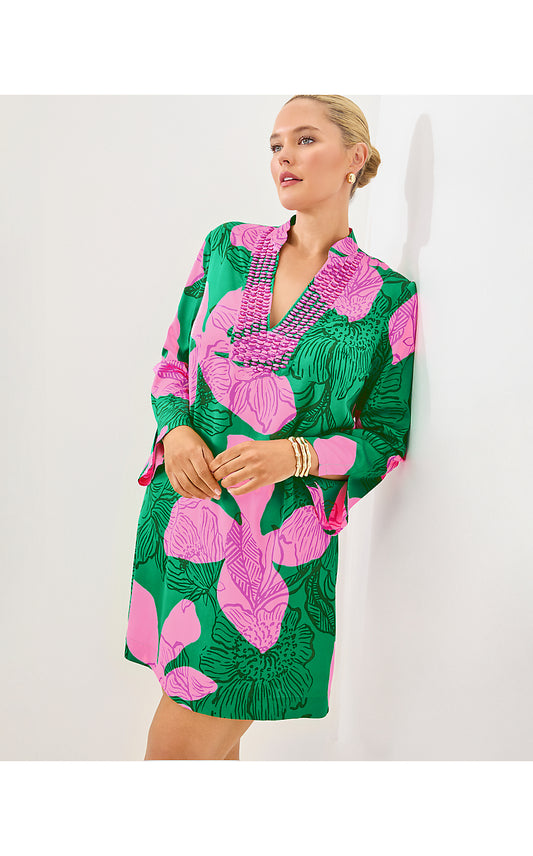 Irella Caftan Dress - Kitts Green - Sunset Shadows