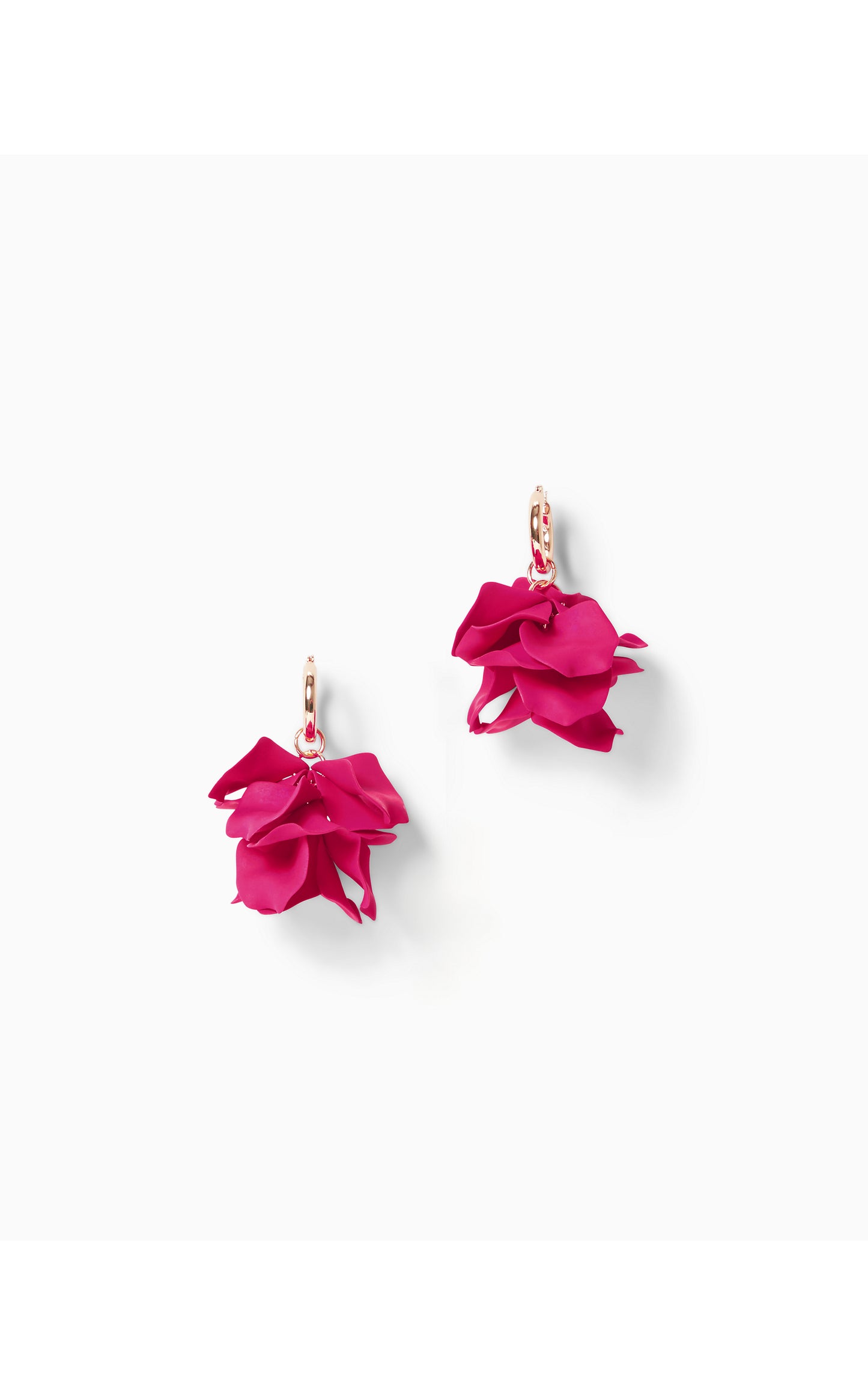 Fine Vine Earrings - Raspberry Rouge