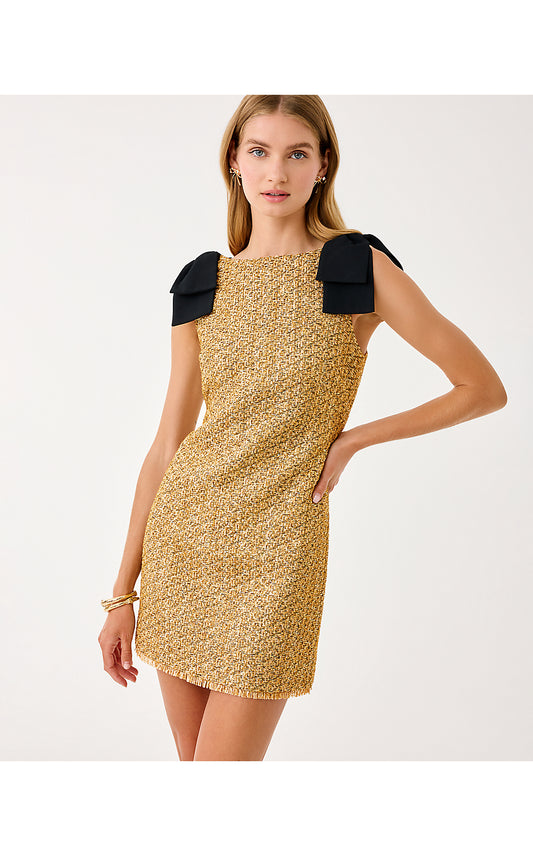 Cora Skirted Romper - Golden Glow Boucle