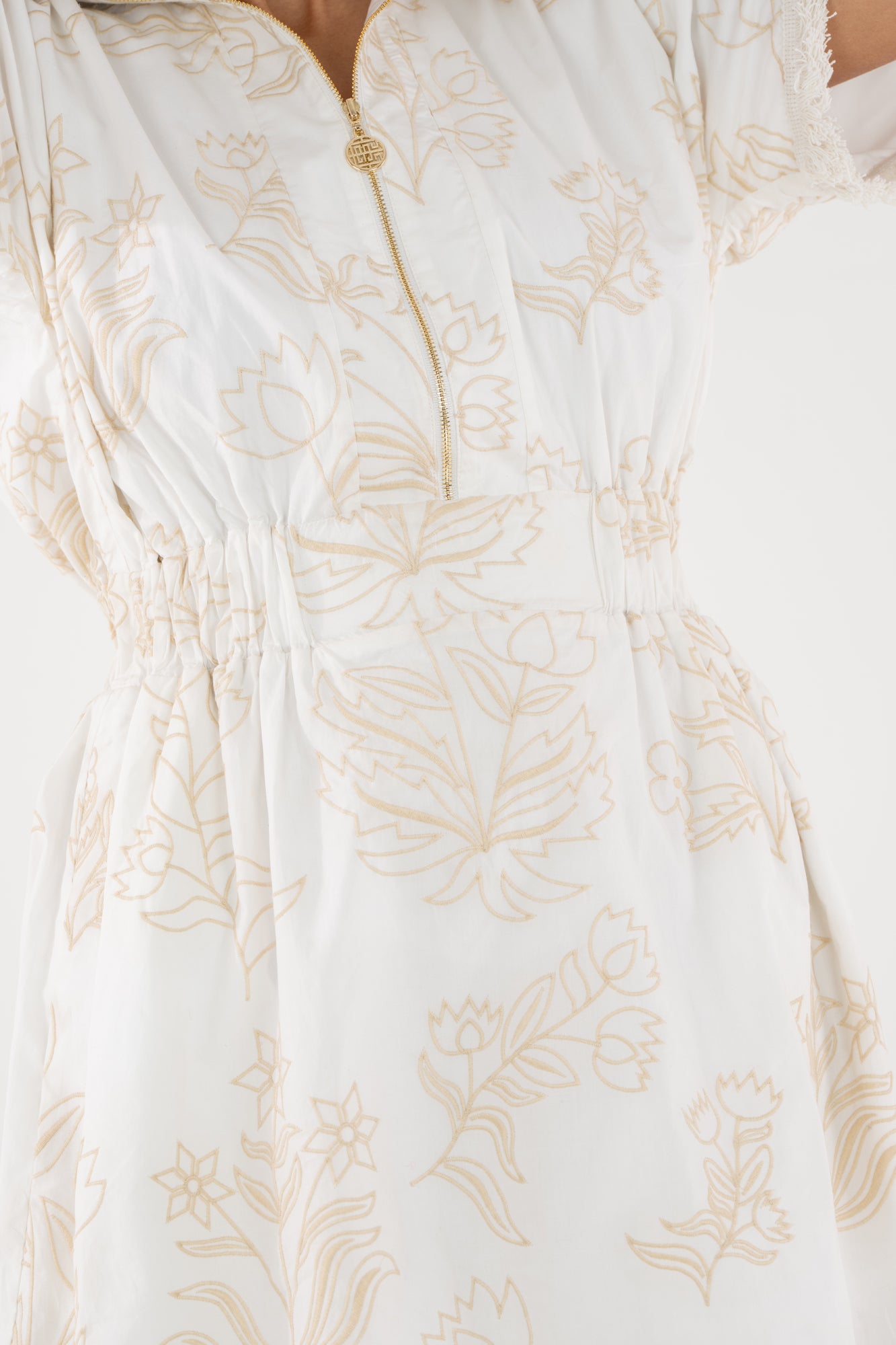 Pullover Dress - Blanc Petals