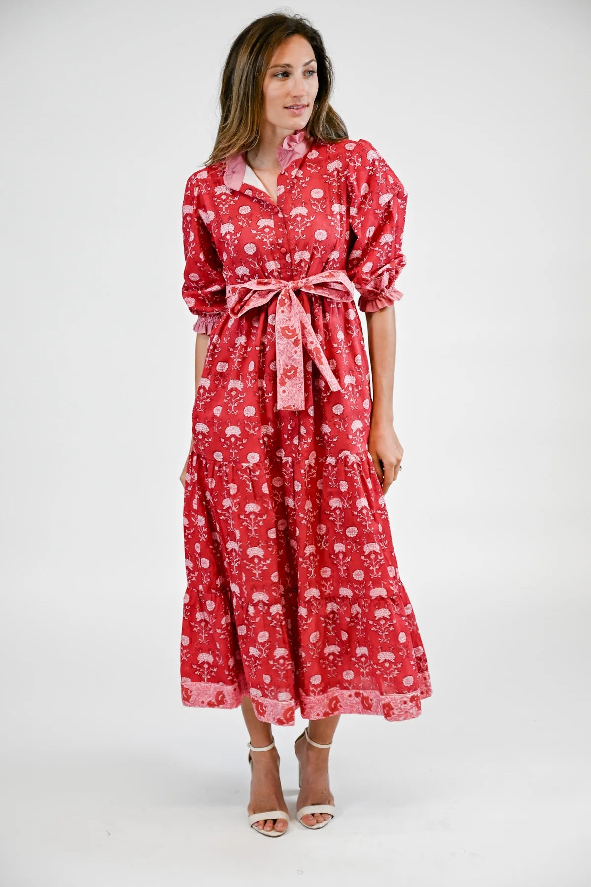 Brooke Midi Dress | Merlot