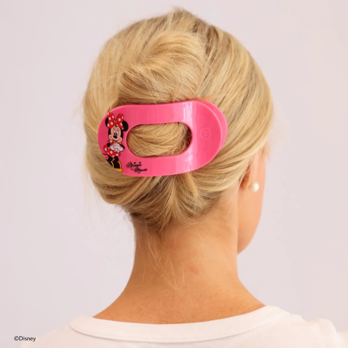 Minnie Mouse Large Flat Round Hair Clip - Large