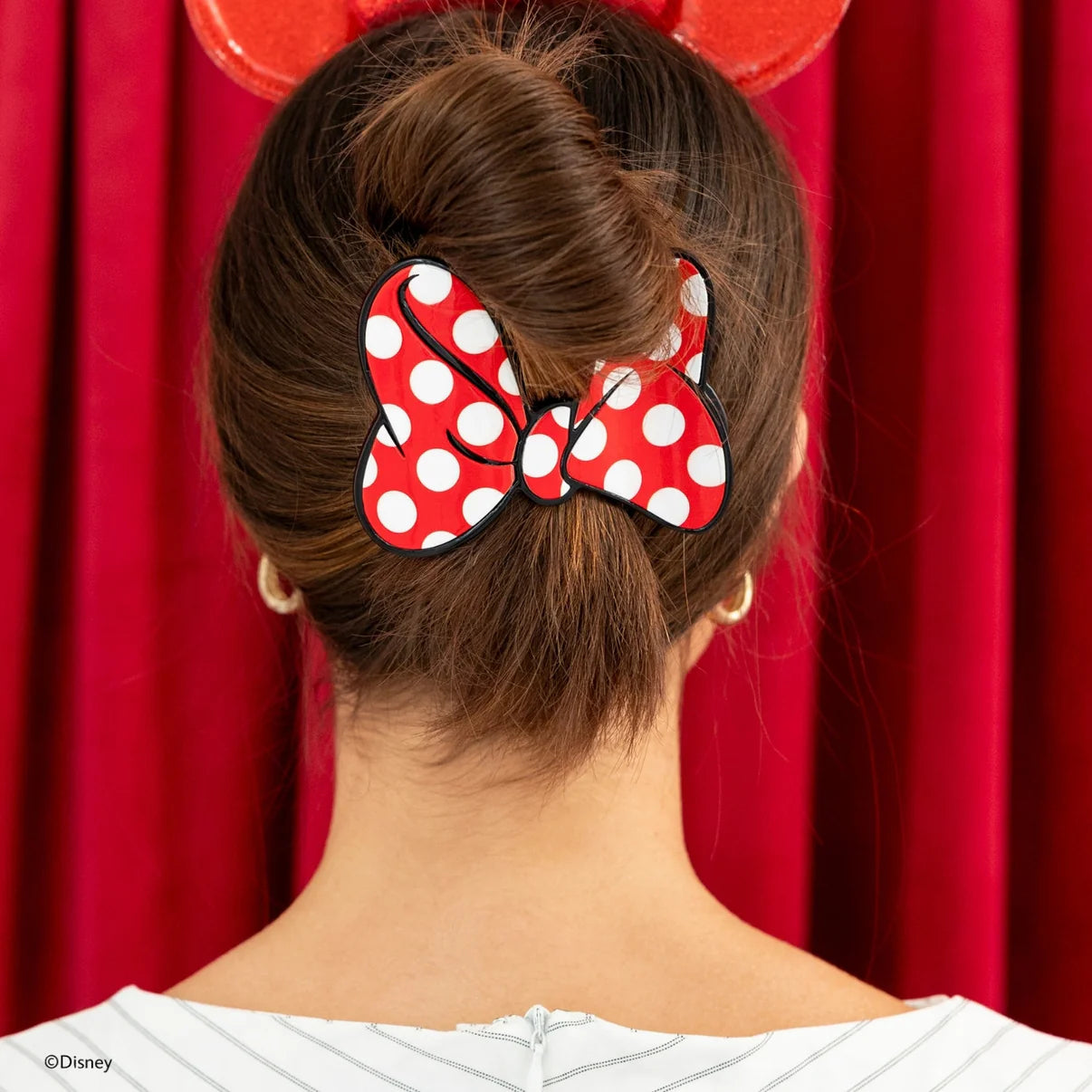 Minnie's Bow Large Flat Hair Clip