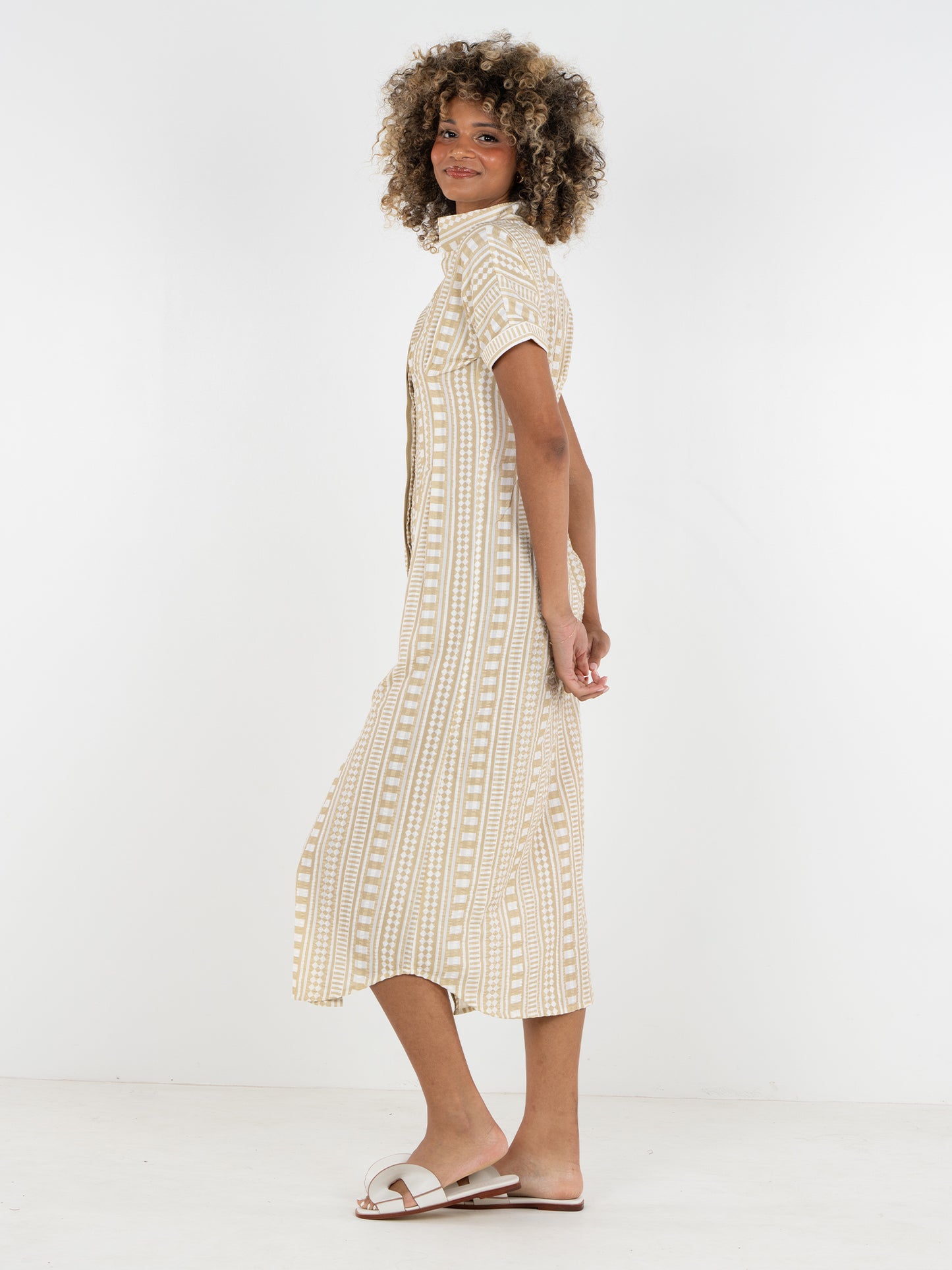 Georgia Dress - Piazza Stripe