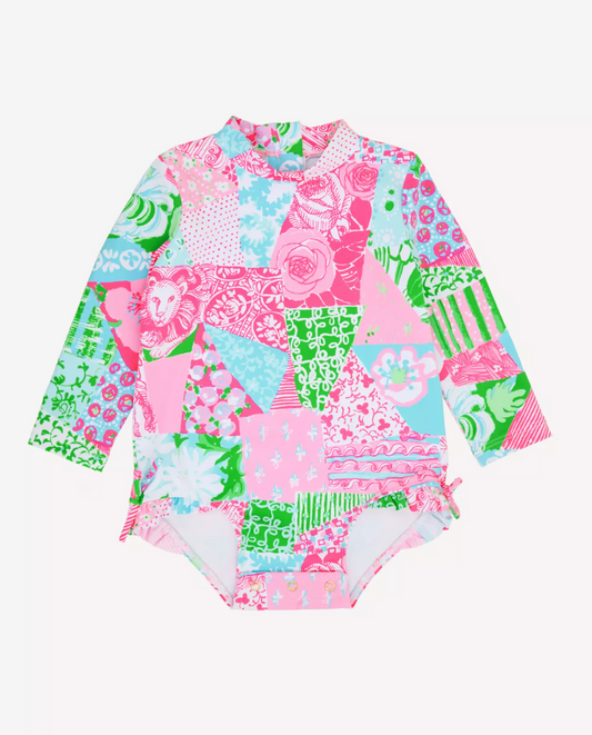 Idella Infant Swimsuit - Crazy Quilt