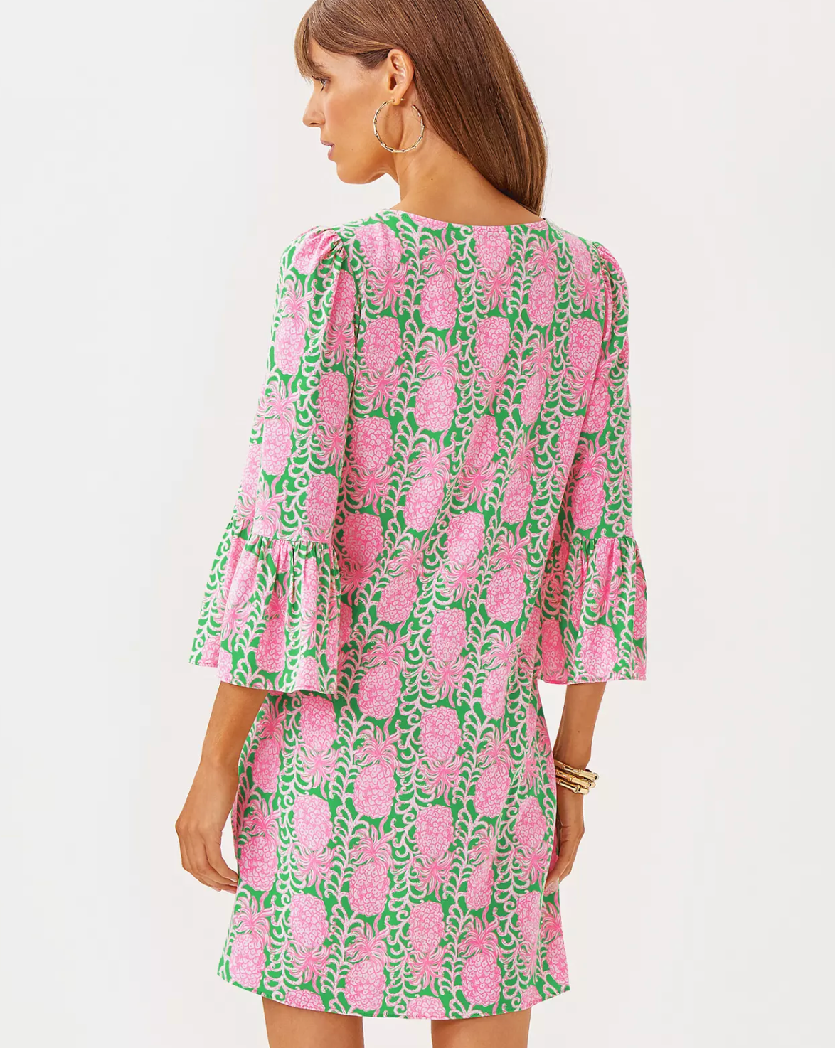 Danika 3/4 Sleeve Tunic Dress - Party Like A Pineapple