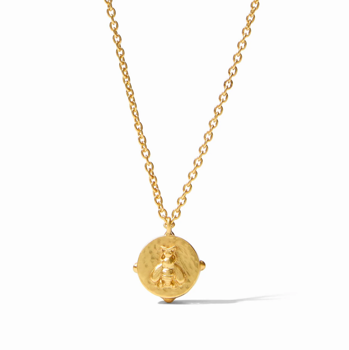 Honeybee Solitaire Necklace - Iridescent Clear Crystal