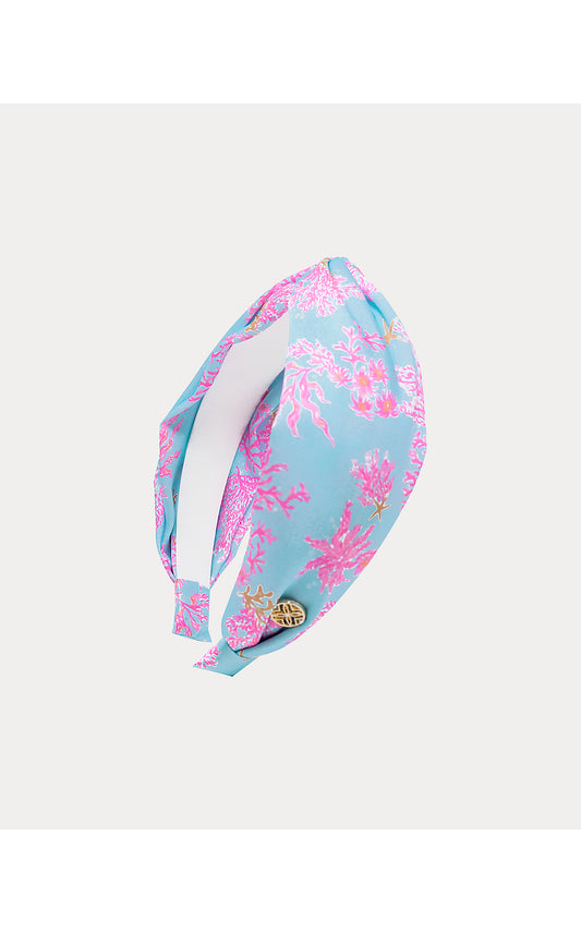 Twist Knot Headband, Royal Coral