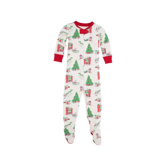 Knox's Night Night Footed - Classic Christmas