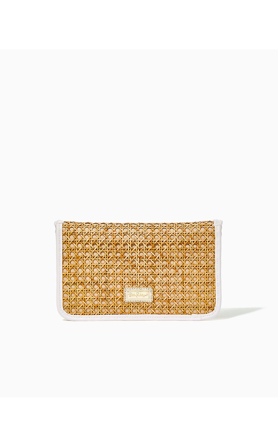 ST. BARTS CANE CLUTCH - NATURAL