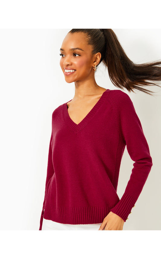 Kaycee Sweater - Malbec Red