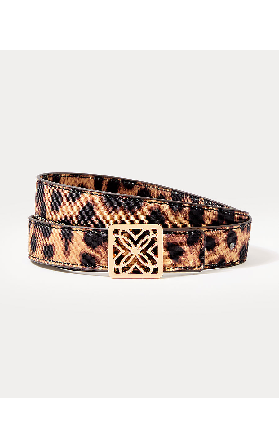 LP Skinny Logo Belt - Leopard