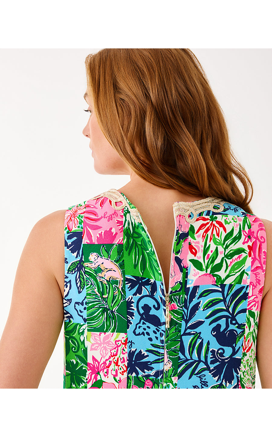 Edita Maxi Shift Dress - Party Punch Patch