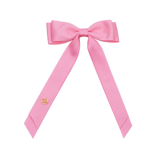 Bow Clip - Conch Shell Pink