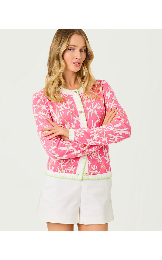 Manzie Cardigan - Confetti Pink - Liza
