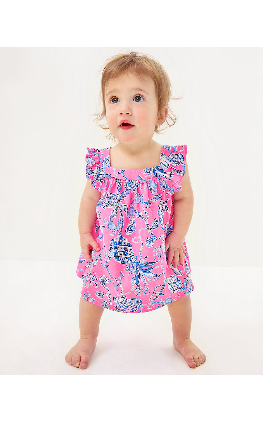 Plumeria Infant Dress - Barefoot Beachcombers