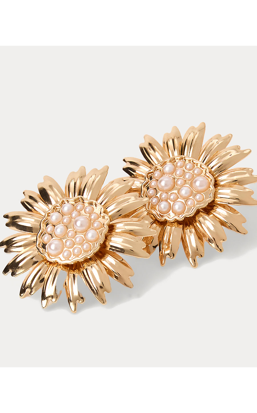 Lilly Garden Earrings - Gold Metallic