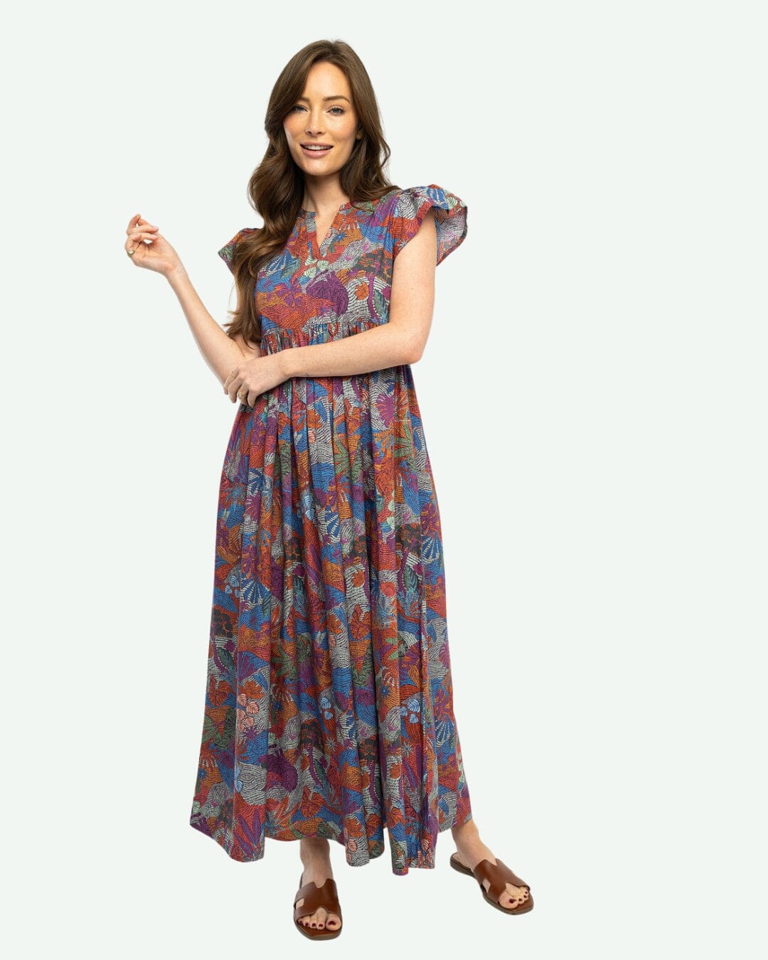 Jenny Maxi Dress - Burgundy Rose