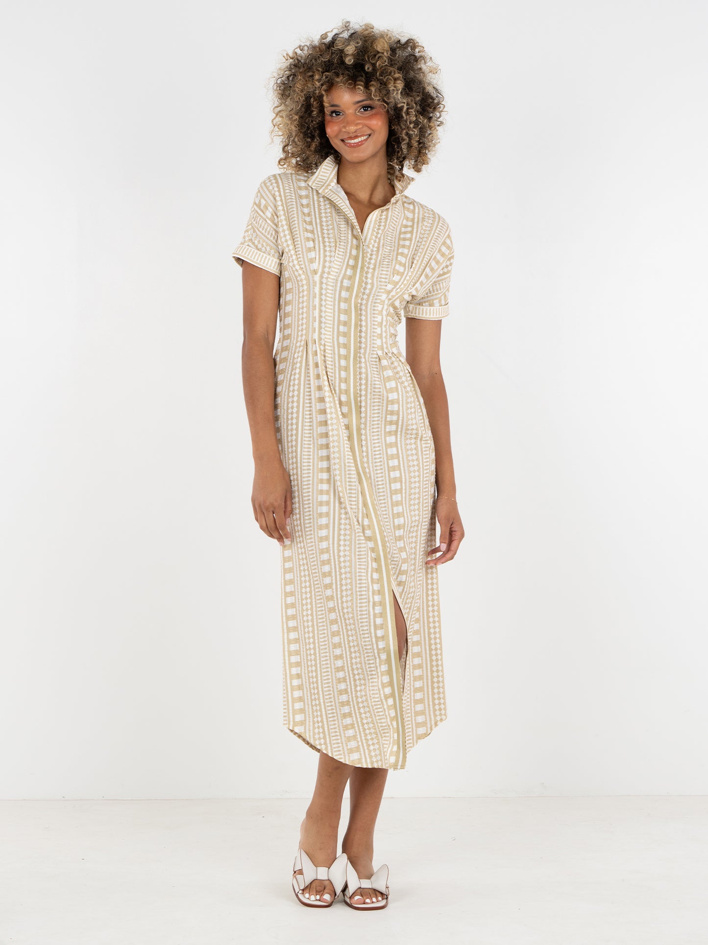 Georgia Dress - Piazza Stripe