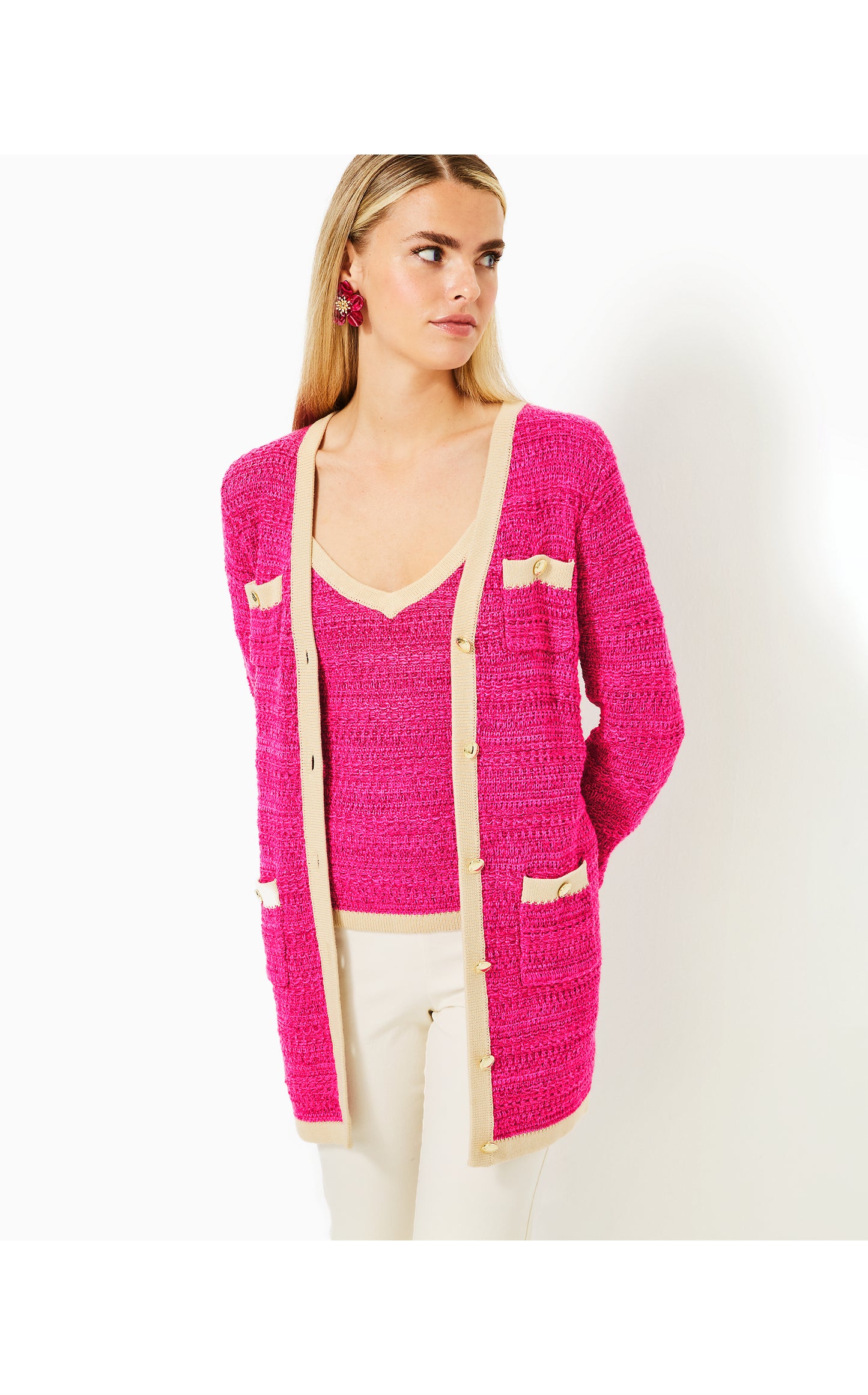 Tannery Sweater Set - Passion Fruit Pink