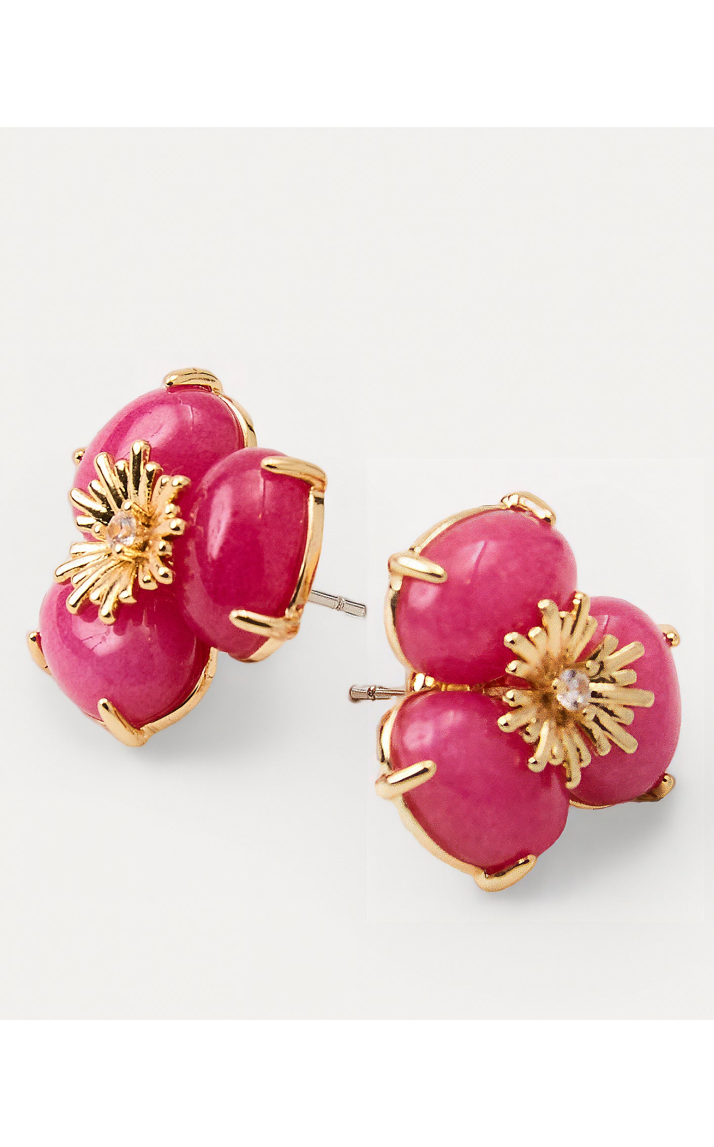 Camouflage Catwalk Earrings - Pink Aster