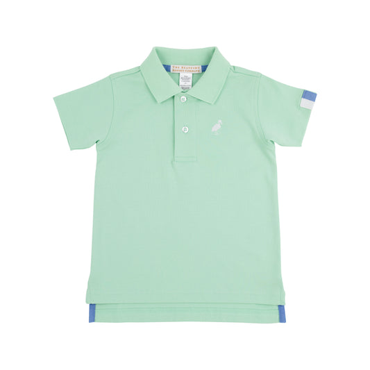 Prim & Proper Polo SS and Onesie - Grace Bay Green/Worth Ave White/Sunrise Blvd Blue