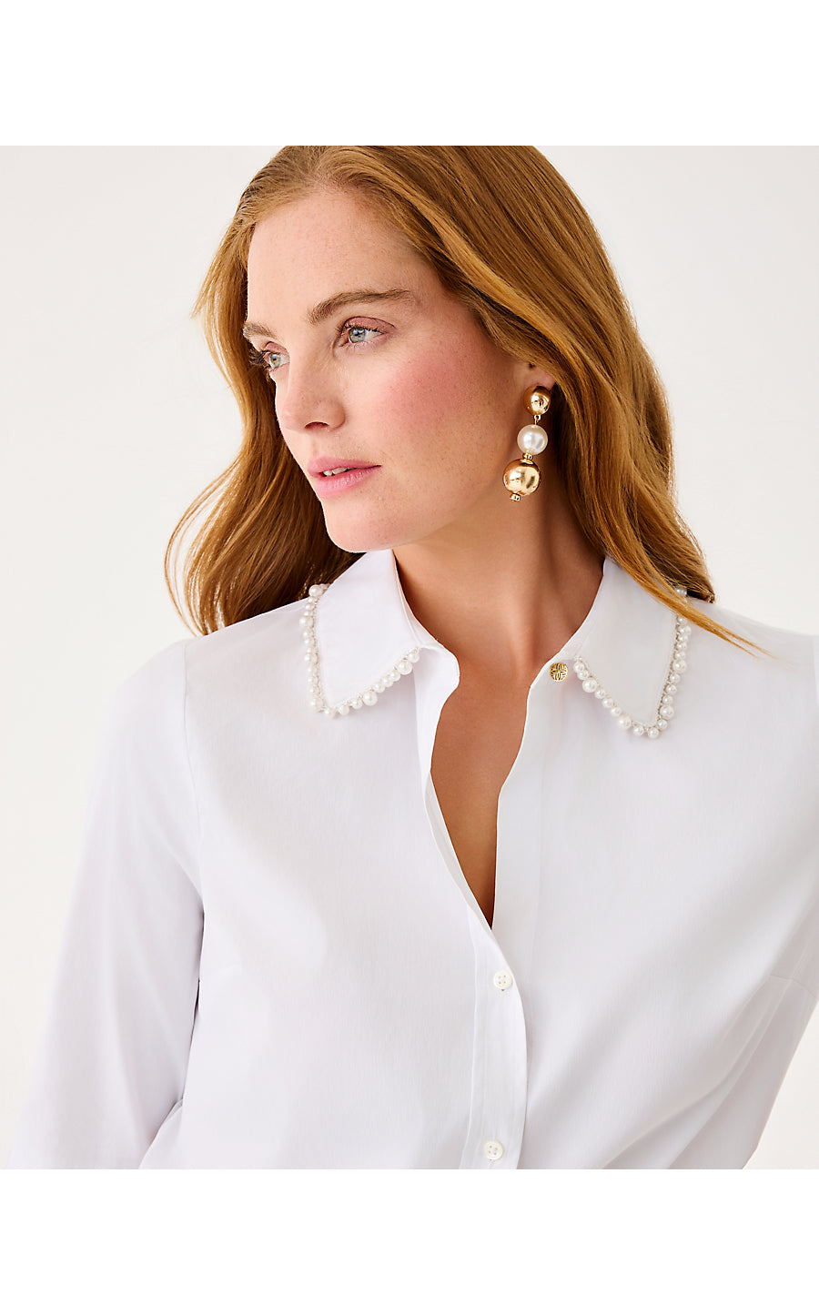 The Pearl Lilly Shirt - Resort White