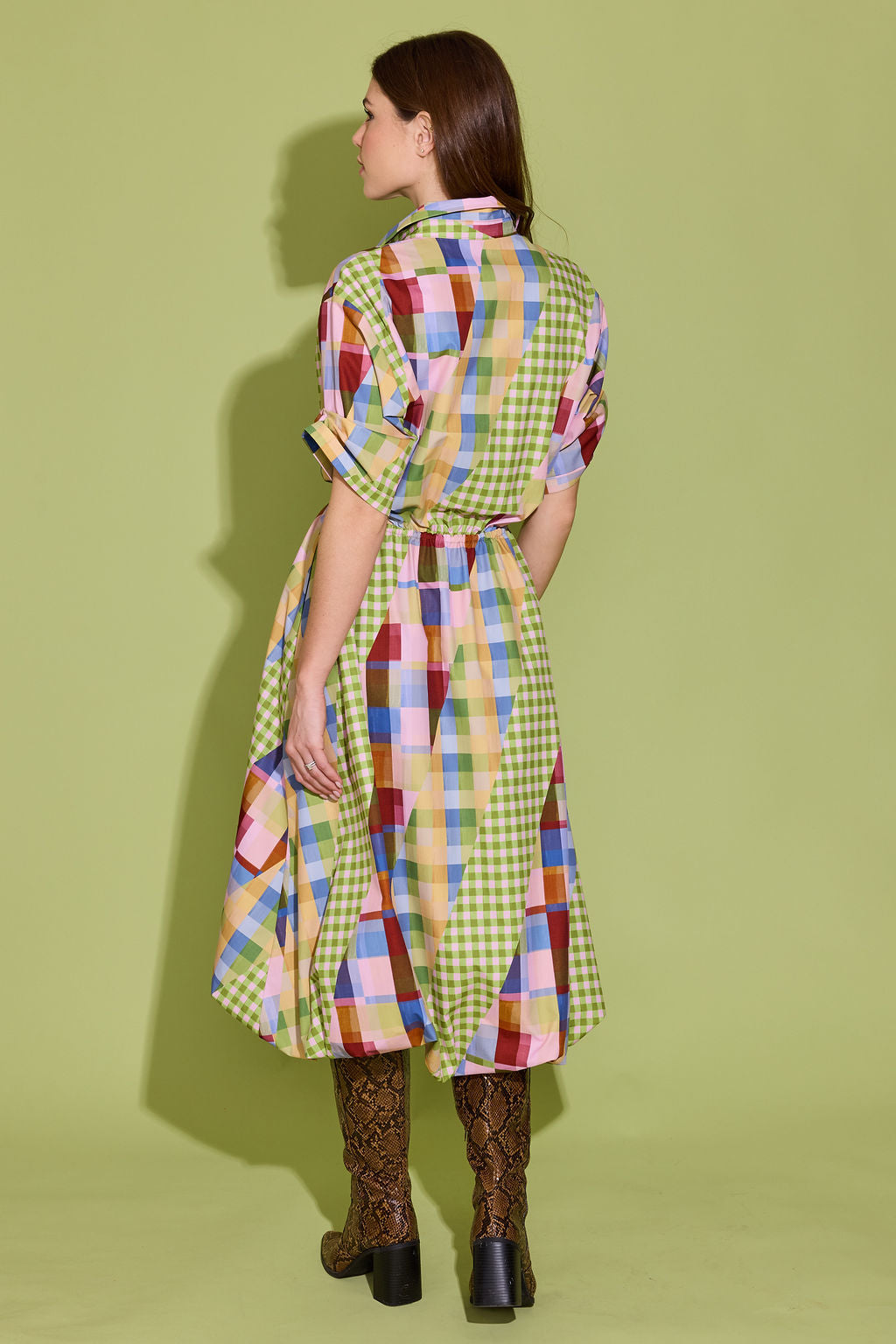 Kyra Dress - Diagonal Check