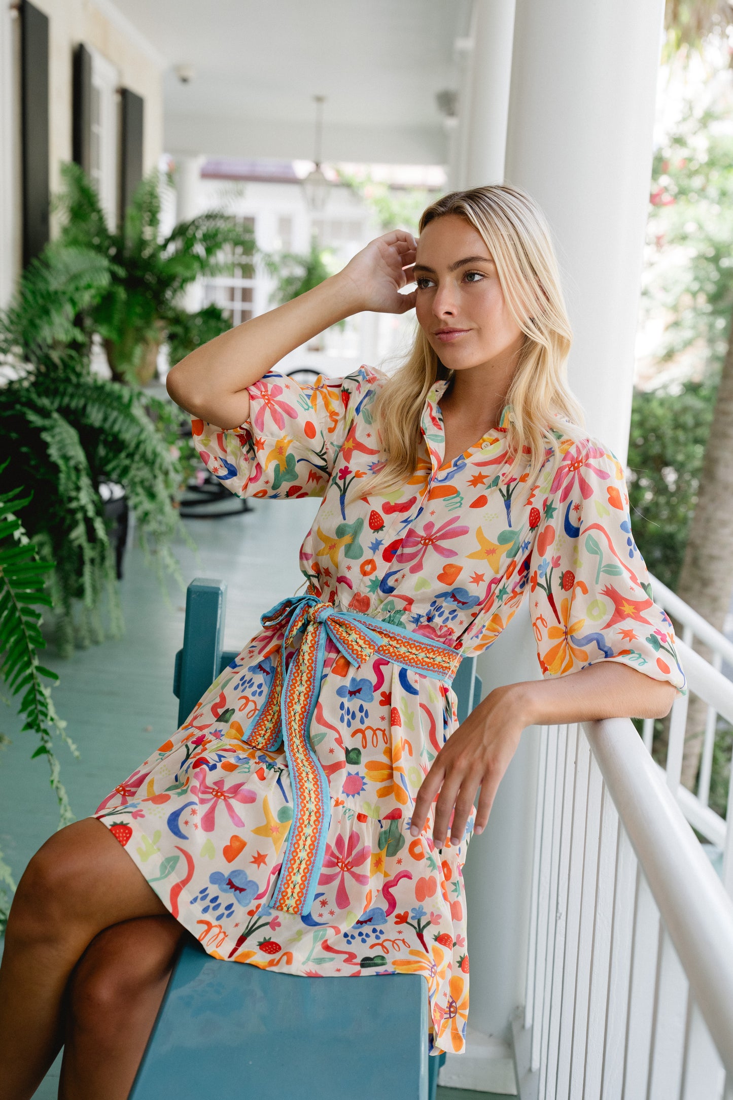Hazel Mini Dress - Starlit Petals