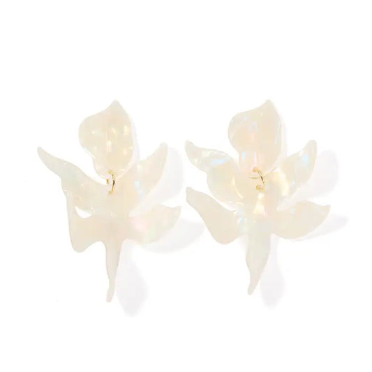 Flora Statement Earrings - Iridescent