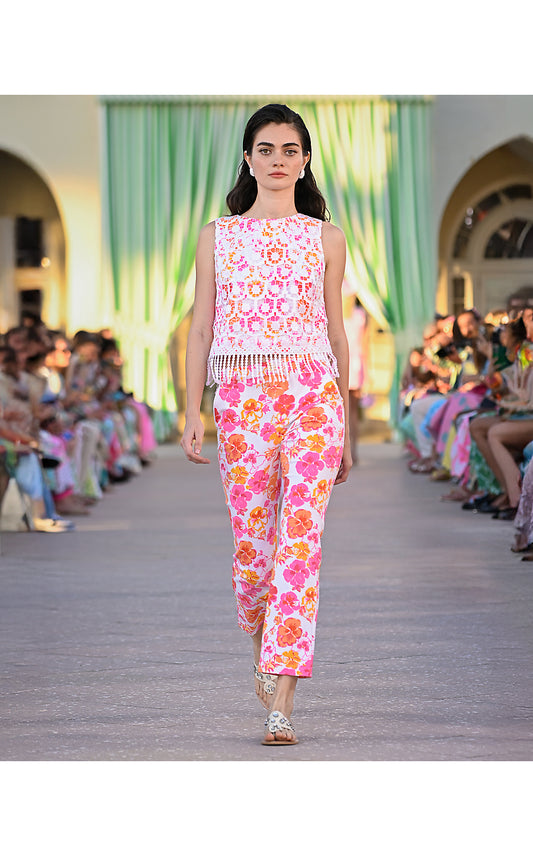 Carwyn Crop Flare Pant - Pansy Fansy