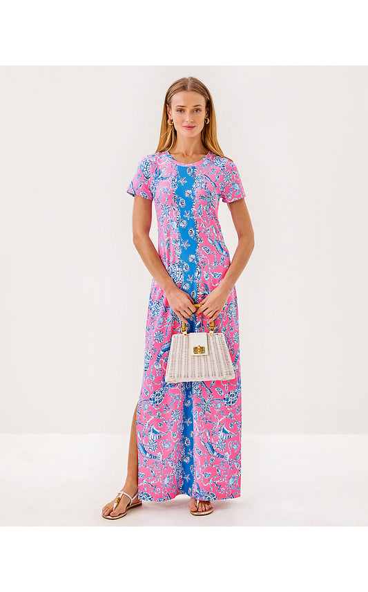 Kaden Maxi Dress - Rousseau Pink - Barefoot Beachcombers