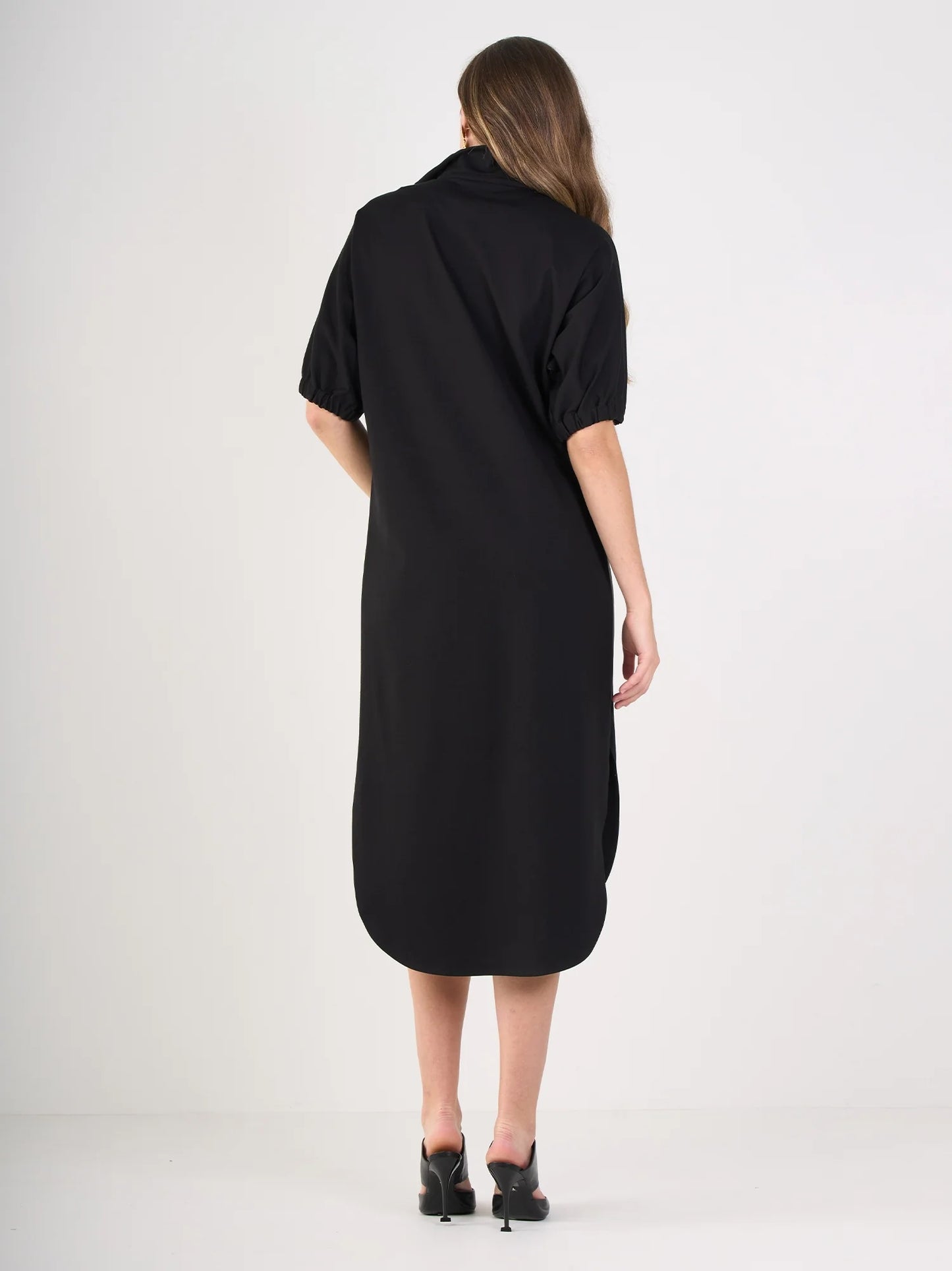 Poppy Caftan - Black Ponte