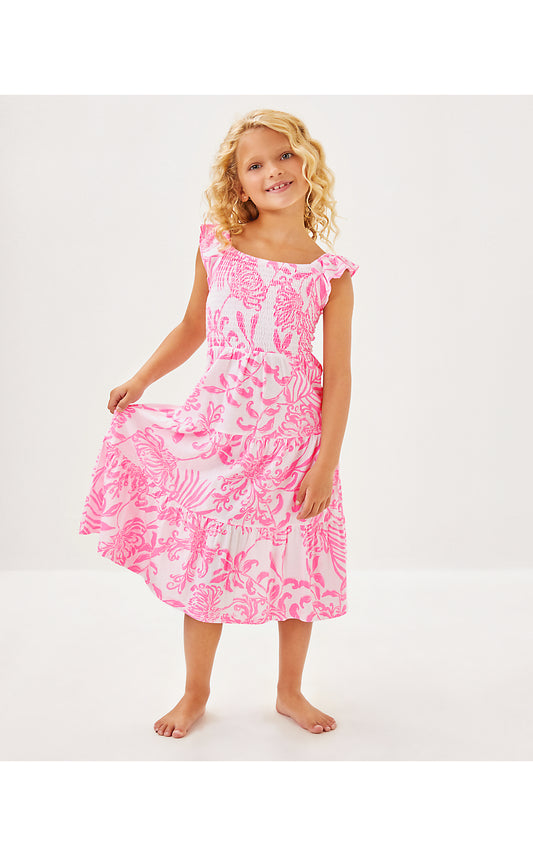 Mini Jilly Dress- Rousseau Pink - Glisten in the Sun