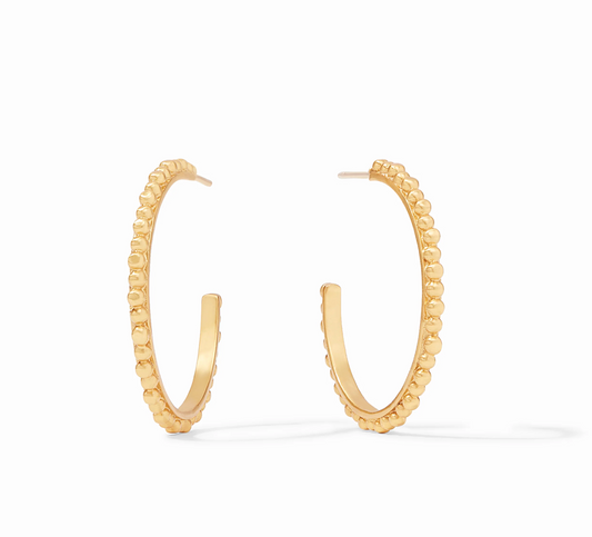 Colette Bead Hoop - Gold - L
