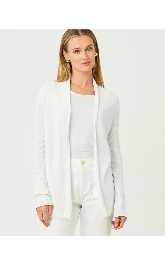 Faretta Long Cardigan - Resort White