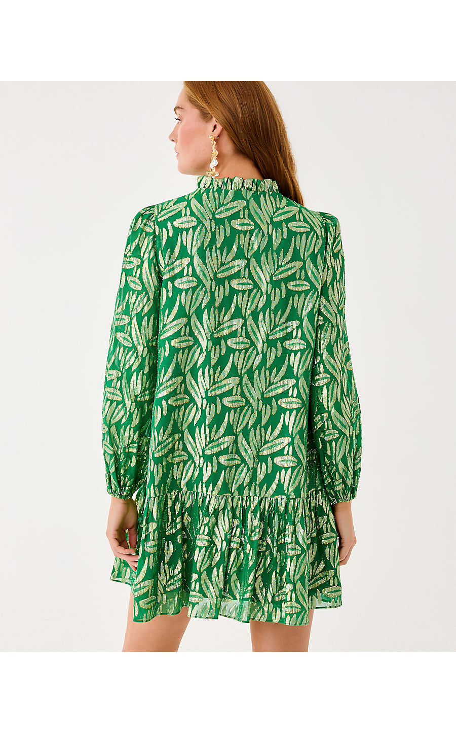 Evaline Silk Dress - Bamboo Green - Leafy Babe