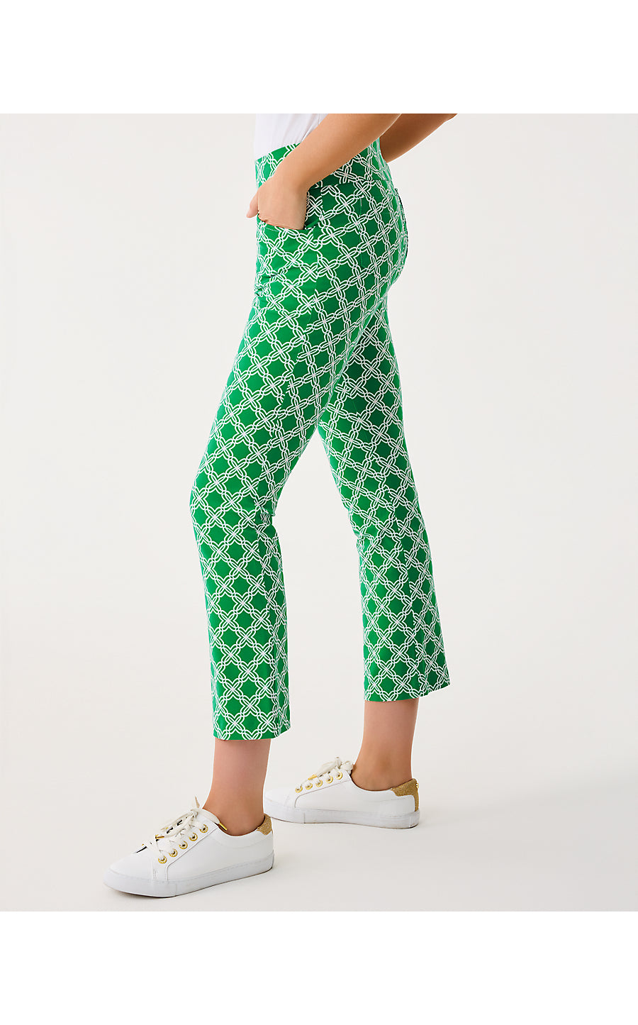 Corso Kick Flare Pant - Bamboo Green - Boo Green Open Butterfly