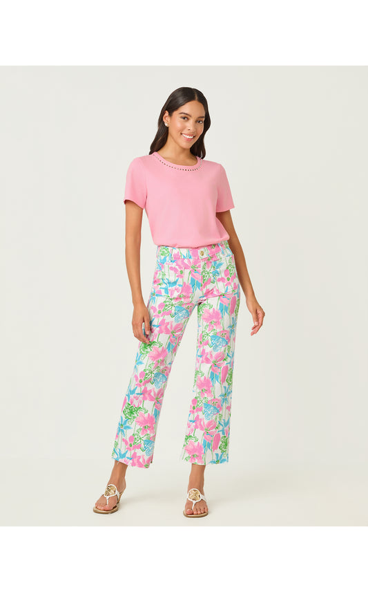 Clairmont Pearl Top - Conch Shell Pink