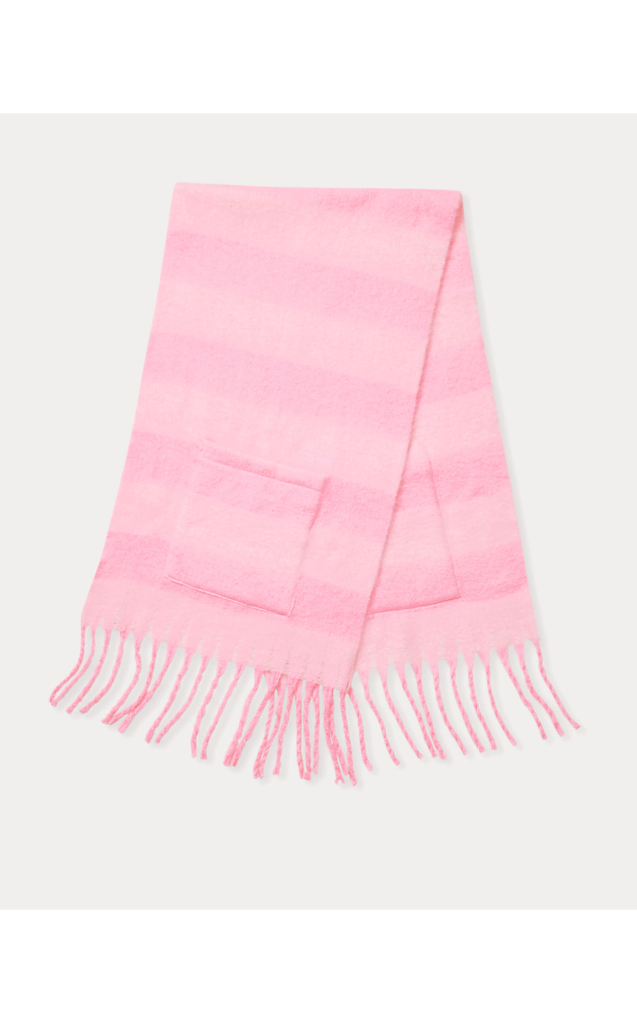 Camelia Fringe Wrap - Pink Quartz x Conch Shell Pink