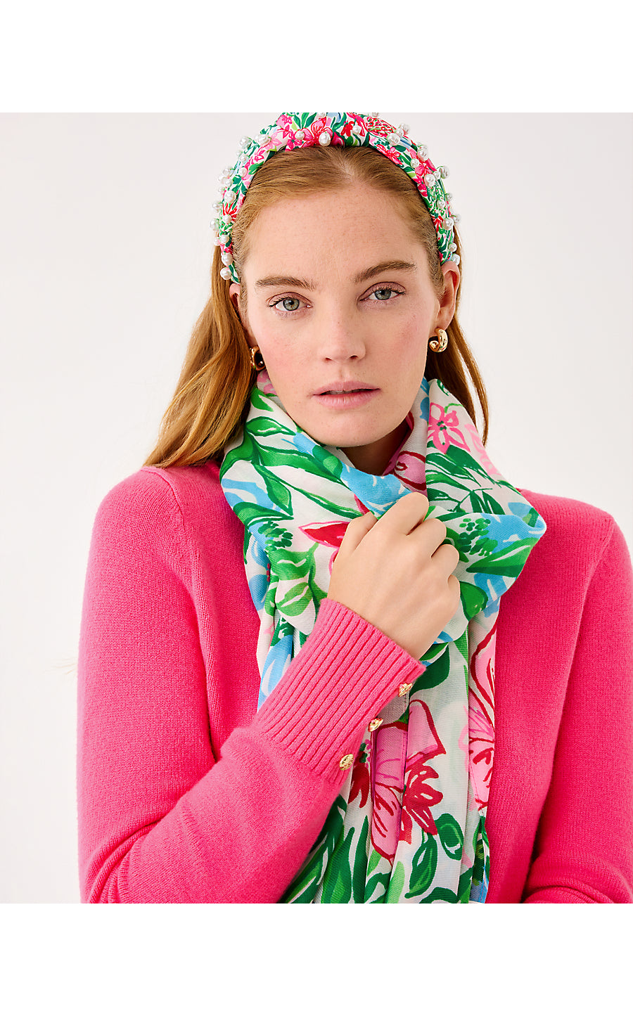 Resort Scarf - Glowing Gardens