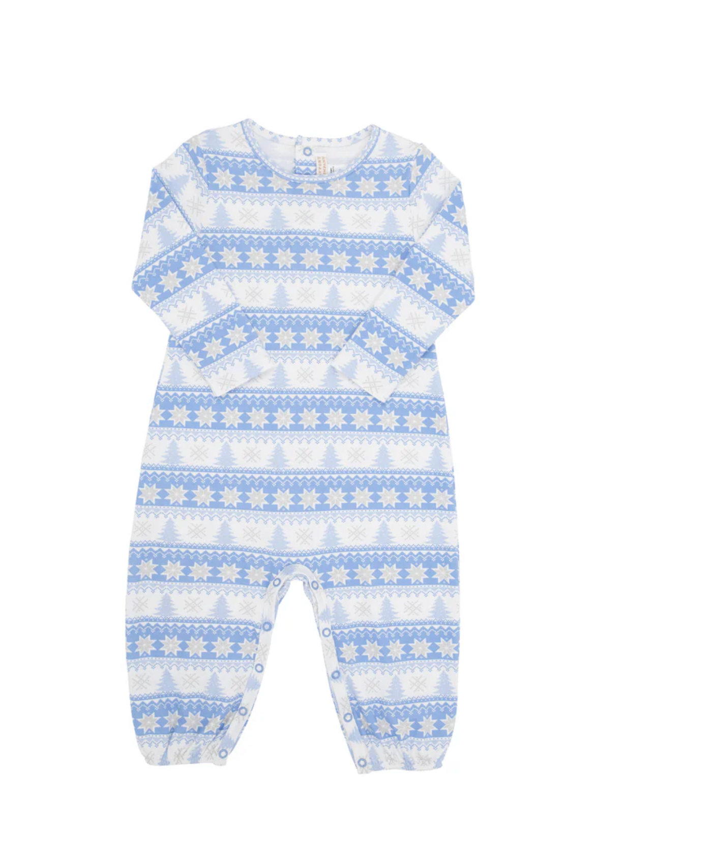 Patton Play Romper -  Blue Fairisle Flurries