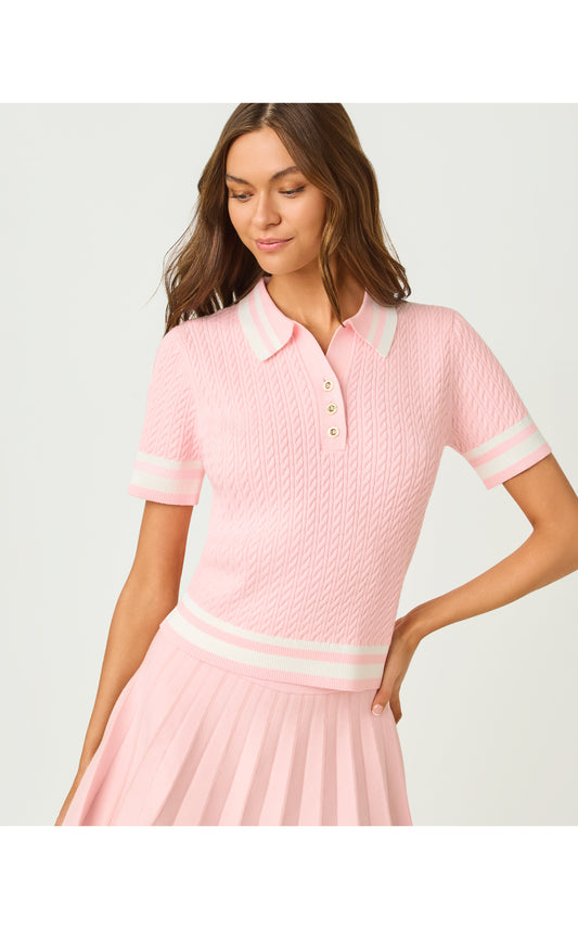 Suzette Sweater - Pink Muse x Resort White