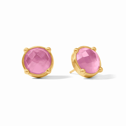 Honey Stud - Iridescent Tourmaline Pink