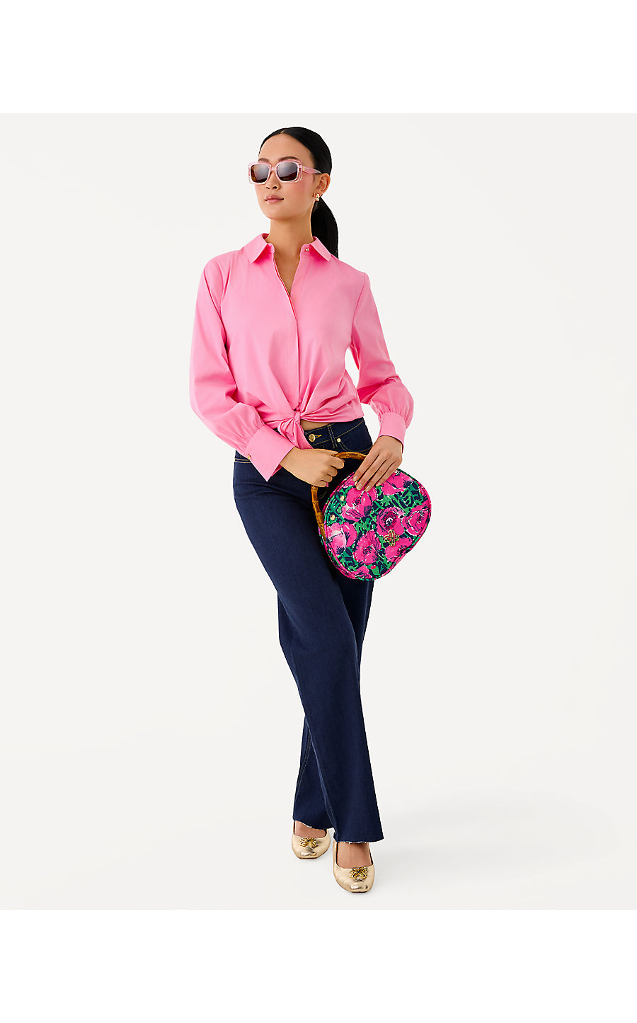 The Tie Lilly Shirt - Confetti Pink