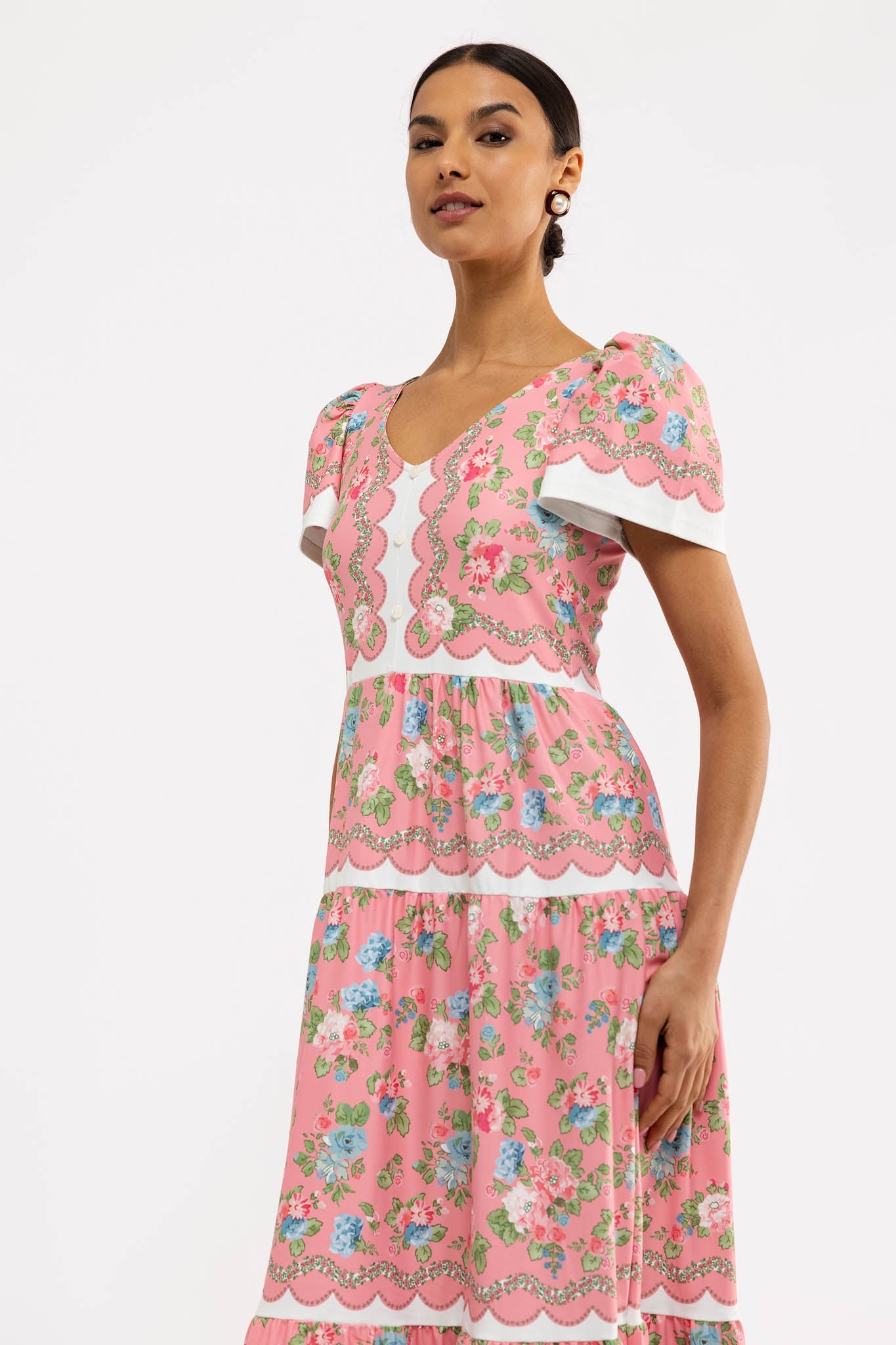 Agatha Dress - Cottage Rose