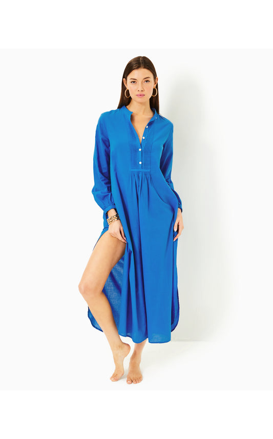 Vassa Maxi Coverup - Morelle Blue