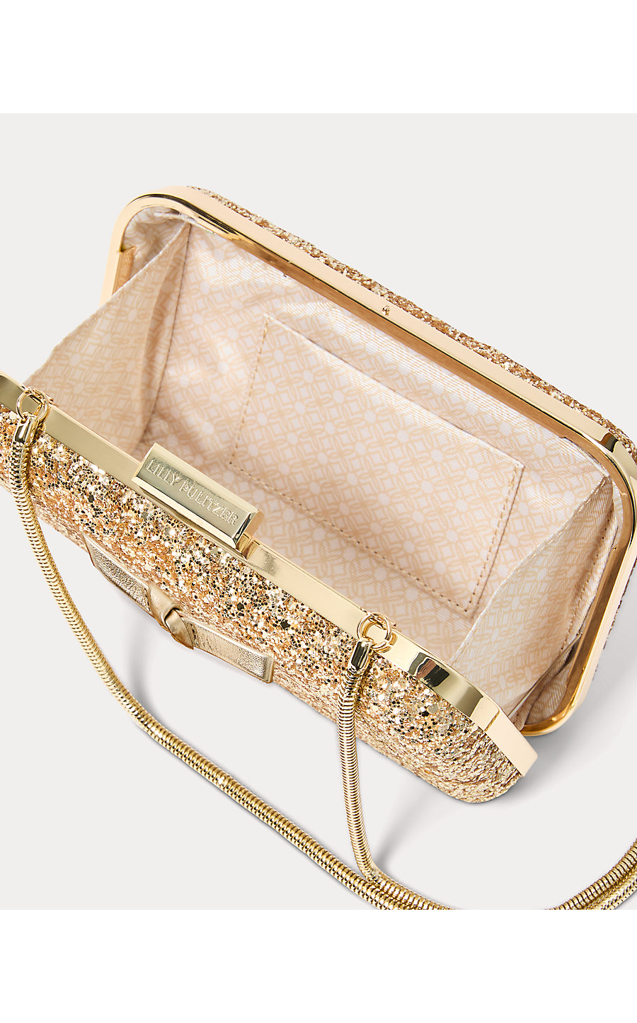 Wanda Bow Glitter Clutch