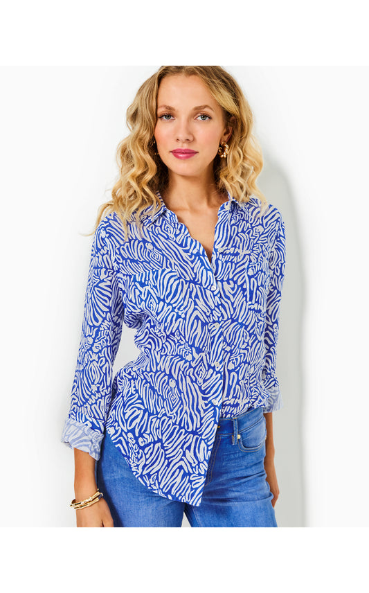 Sea View Button Down - Zee Bebe